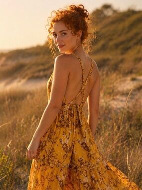 Free People Caicos Floral Jumpsuit – Yellow Combo | XS/S | Boho Summer Must-Have